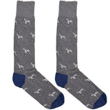 Grey Dalmatian Dog Socks
