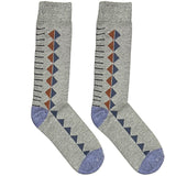 Grey Diamond Pattern Socks