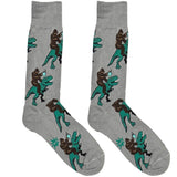 Grey Dino Ape Socks