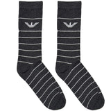 Grey Eagle Stripe Socks