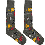 Grey Electric Guitar Socks