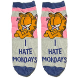 Grey Garfield Mondays Ankle Socks