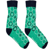 Grey Honey Web Socks