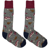 Grey Meat Barbeque Socks