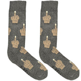 Grey Middle Finger Socks
