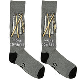 Grey More Cowbell Socks
