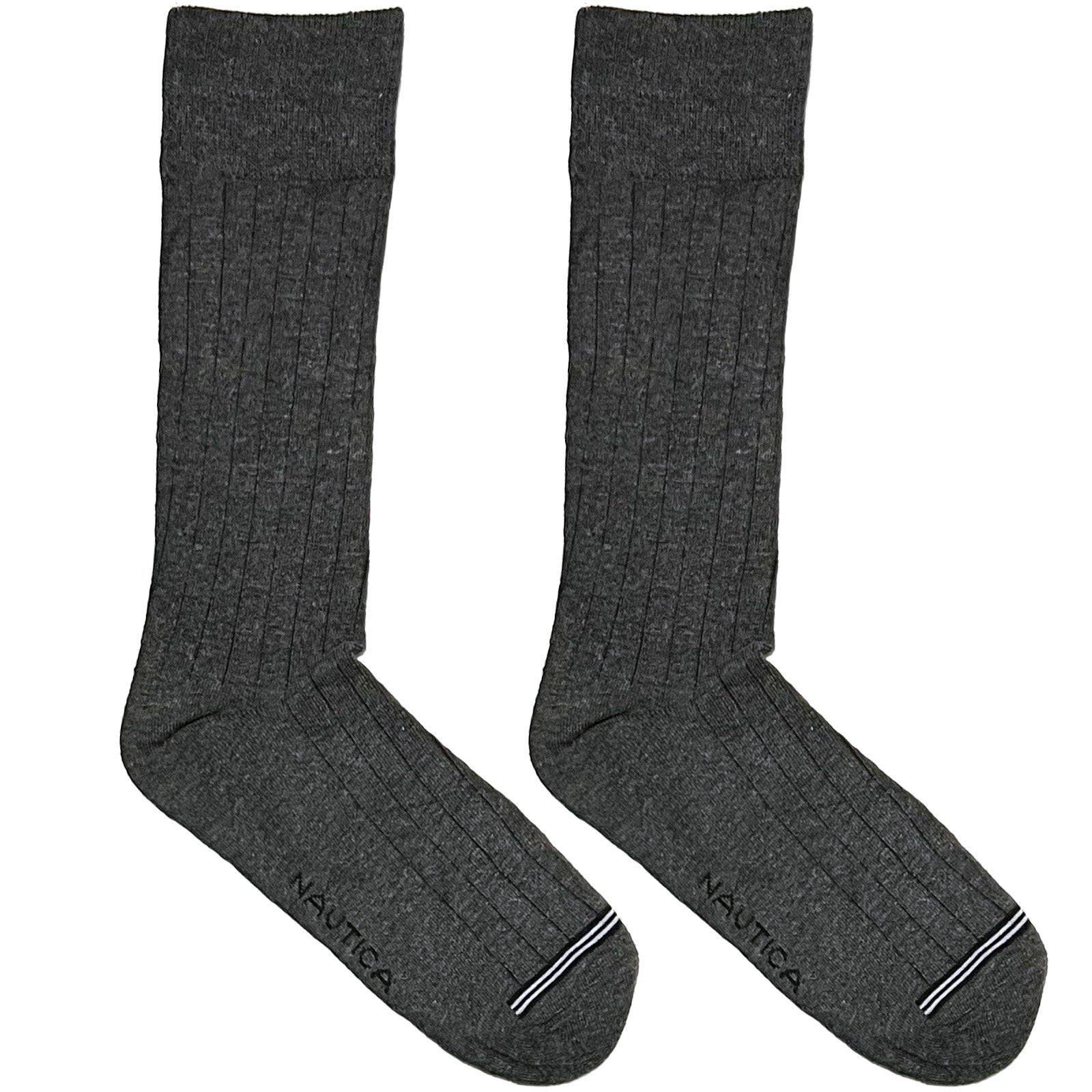 Grey Nautica Plain Textured Socks