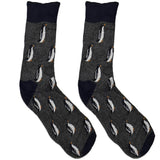 Grey Penguin Short Crew Socks