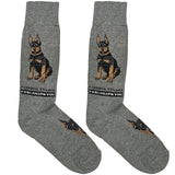 Grey Personal Stalker Dog Socks