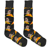 Grey Pizza Rat Socks