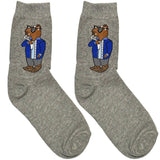 Grey RL Polo Rabbit Short Crew Socks