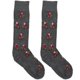 Grey Santa Cycle Socks