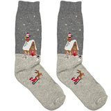 Grey Santa House Socks