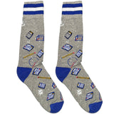 Grey School Supplies Socks