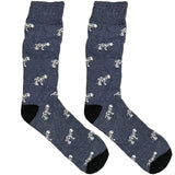 Grey Snow Leopard Socks