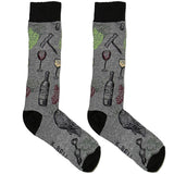 Grey Wine Bottle Socks