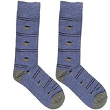 Light Blue Bird Pattern Socks