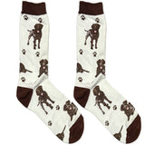Light Blue Dog Short Crew Socks