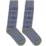 Light Blue Stripe Lock Socks