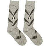 Light Grey Captain America Pattern Socks