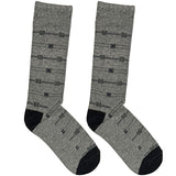 Light Grey Chequered Box Socks