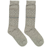 Light Grey Tiny Polka Line Socks