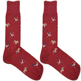 Maroon Dog Ball Socks