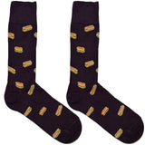 Maroon Sandwich Socks