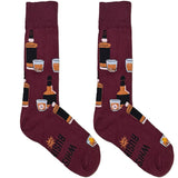 Maroon Whiskey Socks