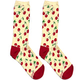 Off White And Red  Short Crew Socks
