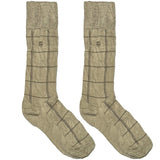 Off White Chequered Socks