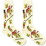 Off White Pickle Christmas Short Crew Socks