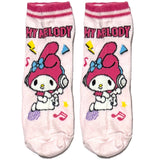 Pink And White Melody Hello Kitty Ankle Socks