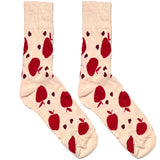 Pink Apple Short Crew Socks