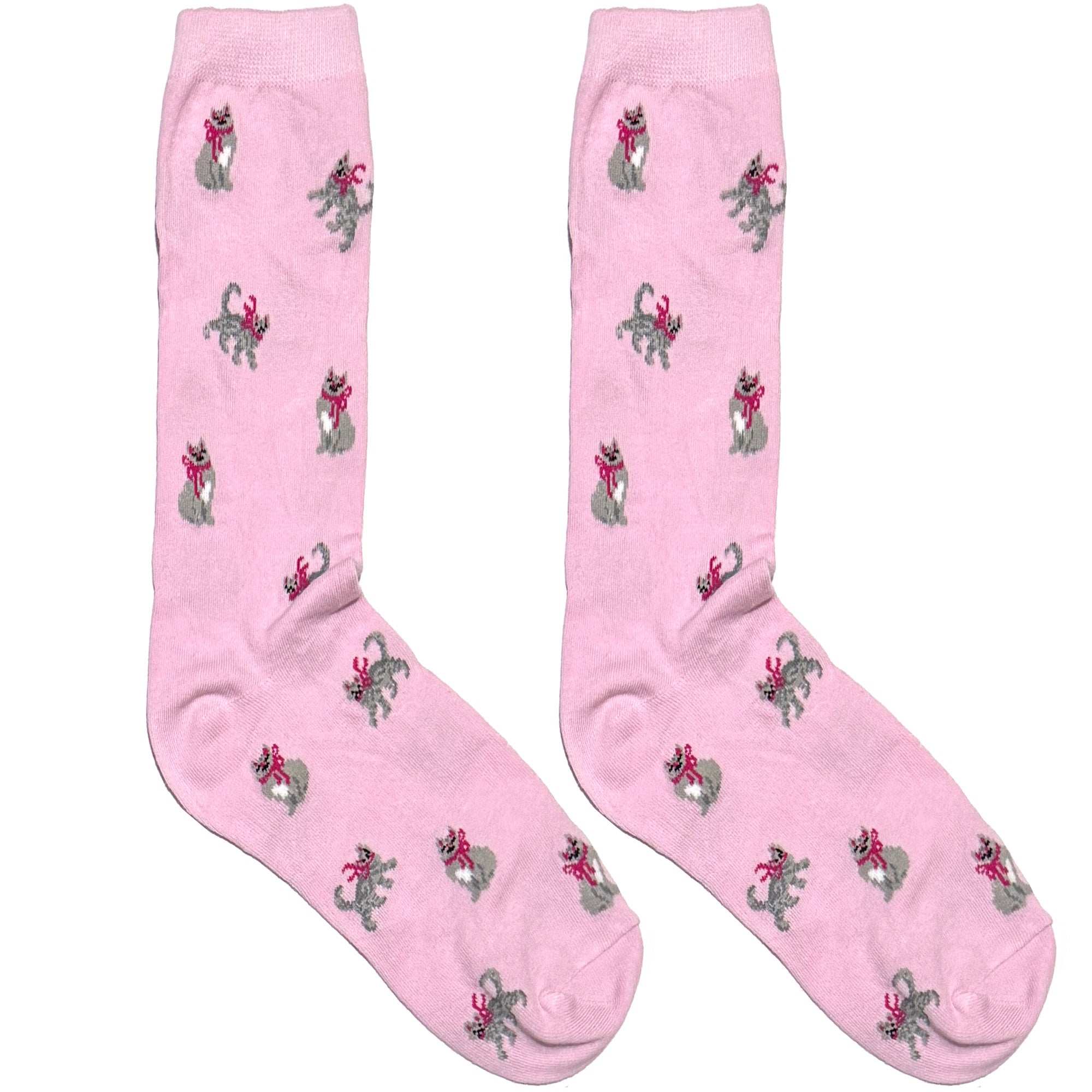 Pink Funky Socks Pink Cute Cat Short Crew Socks – themensden.pk