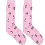 Pink Cute Cat Short Crew Socks
