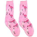 Pink Flamingo Short Crew Socks