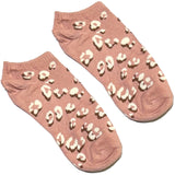 Pink Floral Ankle Socks