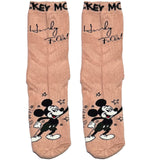 Pink Mickey Mouse Short Crew Socks