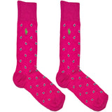 Pink Paisley RL Polo Socks