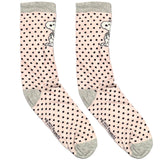 Pink Snoopy Polka Short Crew Socks