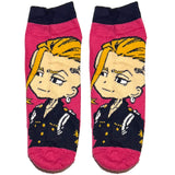 Pink Tokyo Revengers Ankle Socks