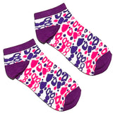 Purple And Pink Pattern Ankle Socks