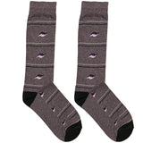 Purple Bird Pattern Socks