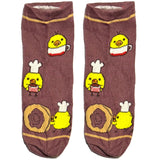 Purple Cute Chick Ankle Socks