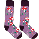Purple Mushroom Socks