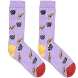 Purple Painting Socks