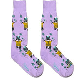 Purple Raccoon Socks