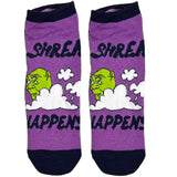 Purple Shrek Happens Ankle Socks