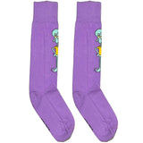 Purple Sponge Bob Squidward Socks